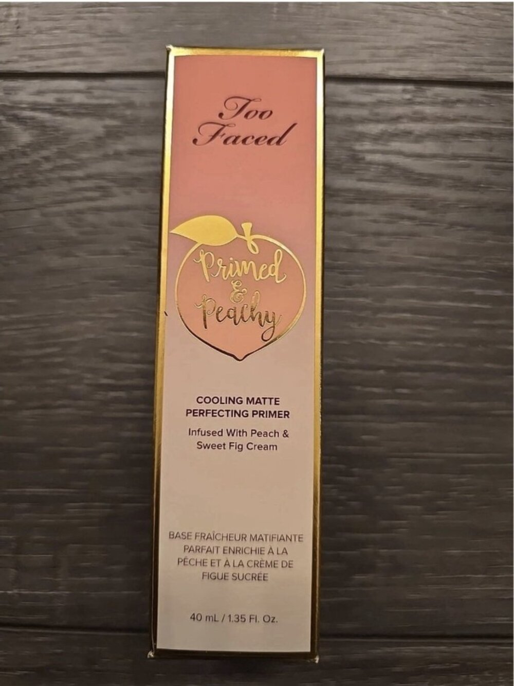 Too Faced PRIMED & PEACHY Cooling Matte Perfecting Primer (1.35 oz./FULL SIZE) - Picture 2 of 5